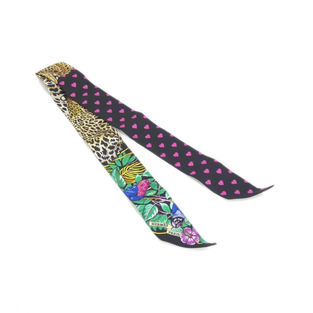 Hermes JUNGLE LOVE Twilly 063513S Scarf Muffler